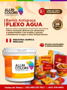 Barniz Antigrasa Impresion Empaques Comida Caliente Peru