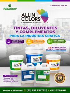 Tintas para la Industria Grafica Publicitaria Peru